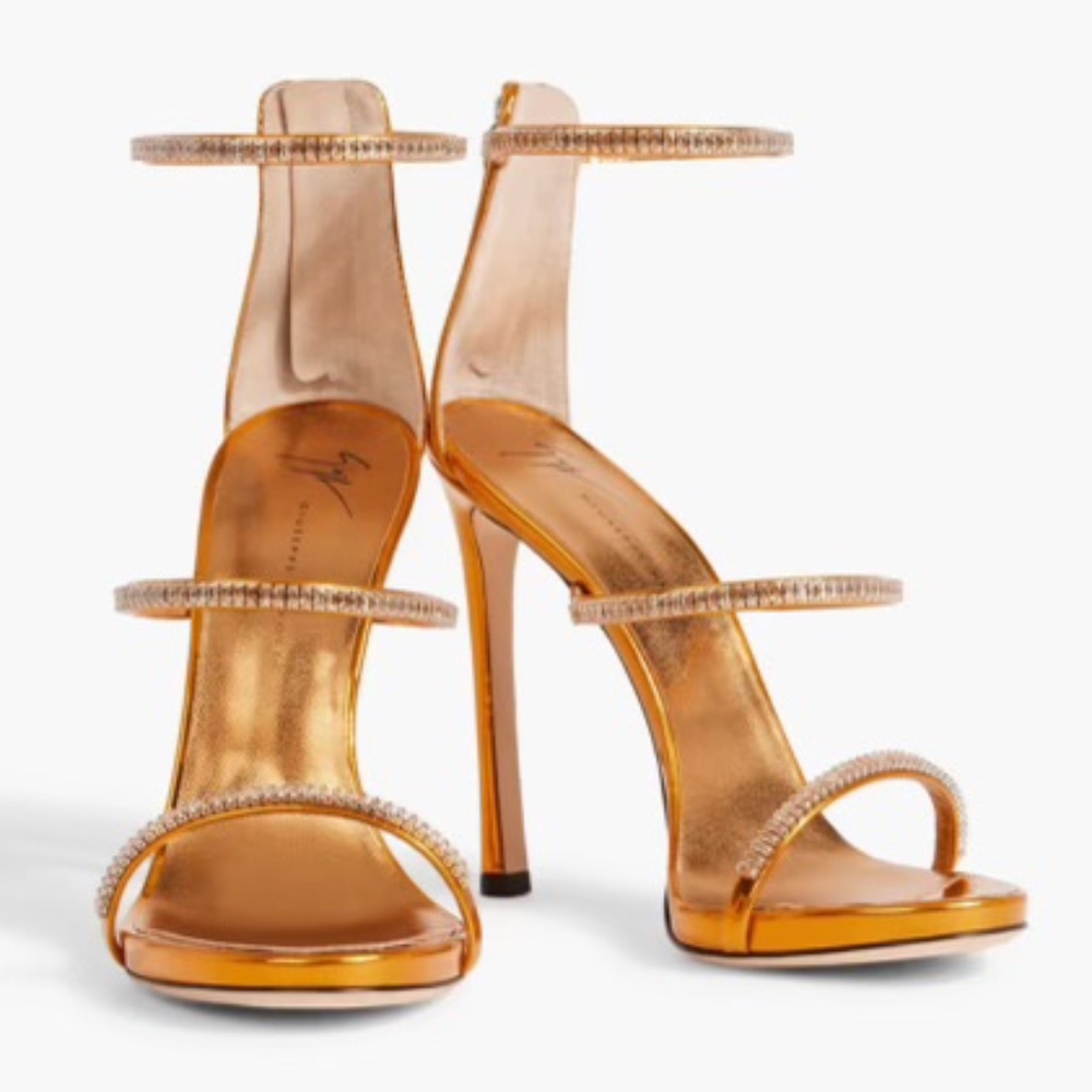 Giuseppe Zanotti Harmony Crystal Saffron Orange 37
